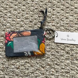 Vera Bradley Id pouch with zipper closure for credit cards and cash